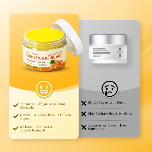 60 Pack Turmeric Kojic Acid Cleansing Pads