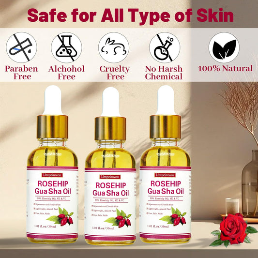 3 Pack Gua Sha Face Oil