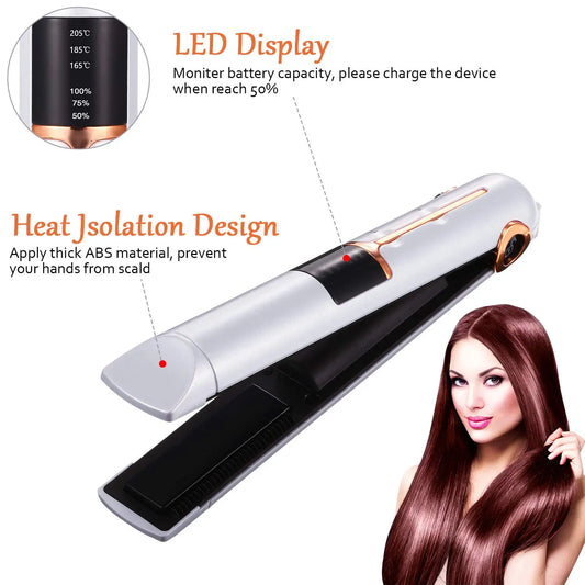 Wireless curl/straightener