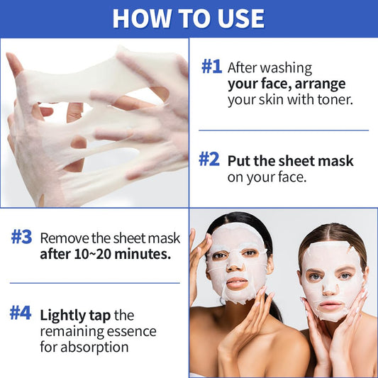 8 Pack Korean Collagen Face Mask