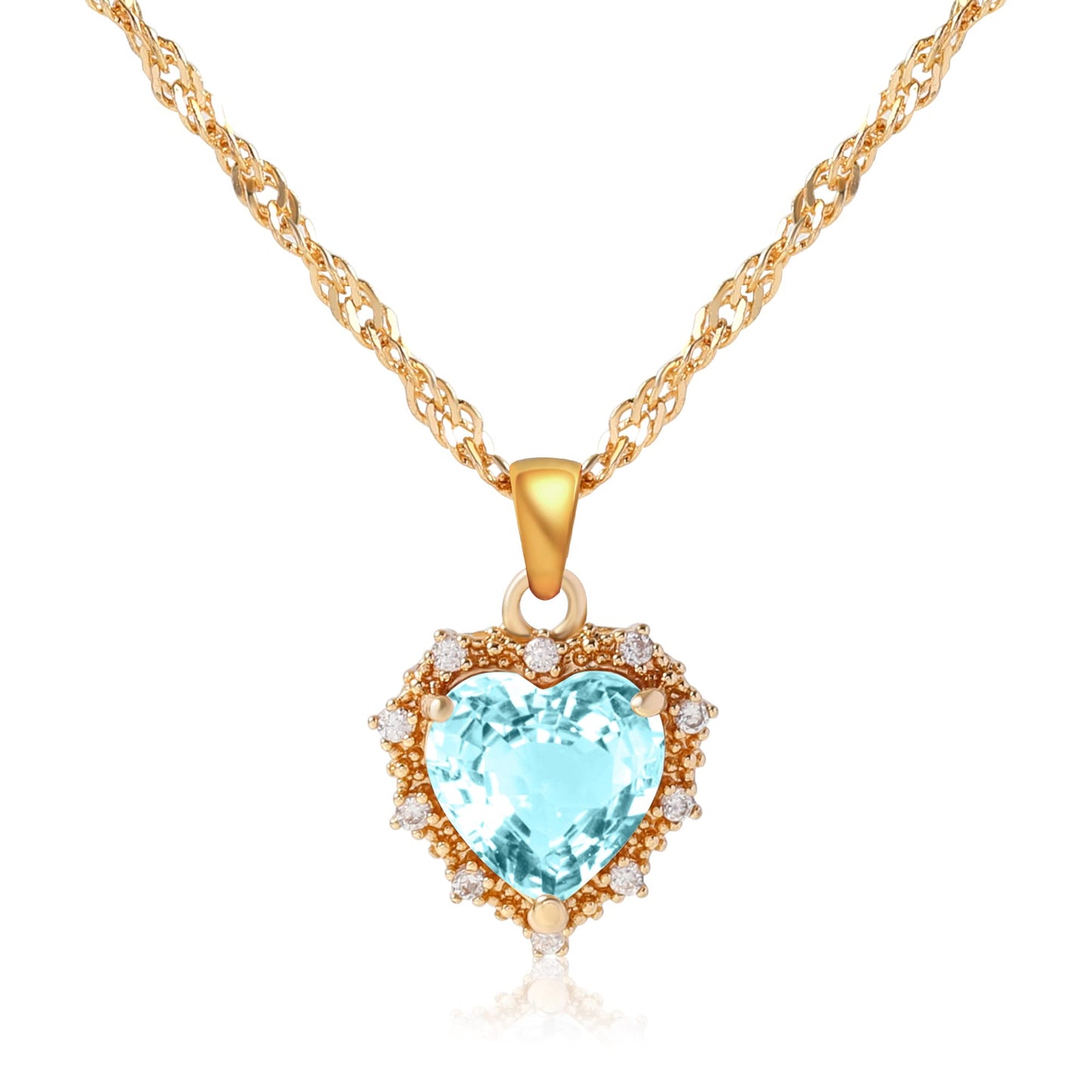 Ruby Necklace (Aqua marine)