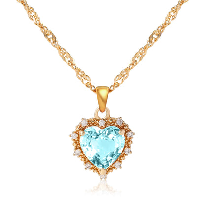 Ruby Necklace (Aqua marine)