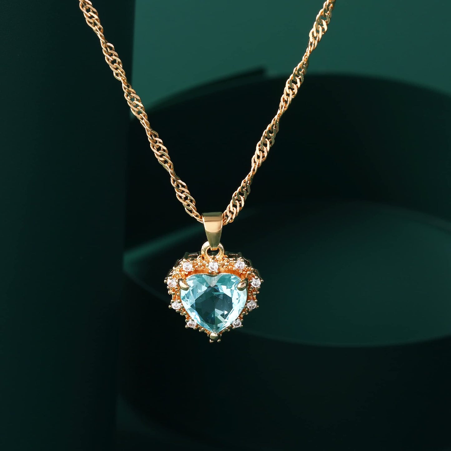 Ruby Necklace (Aqua marine)