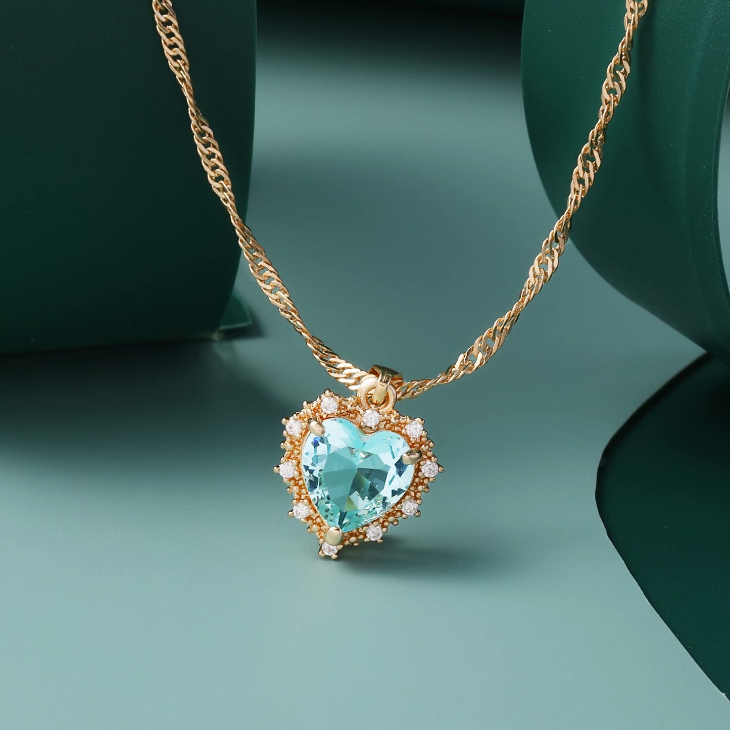 Ruby Necklace (Aqua marine)