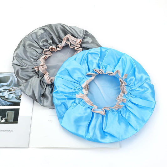 Satin shower caps