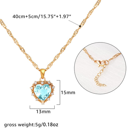 Ruby Necklace (Aqua marine)