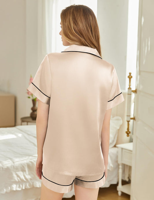 Spa Silk Pajamas (Champagne)