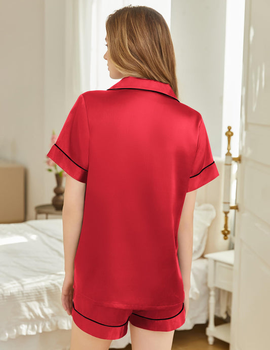 Spa Silk Pajamas (Red)