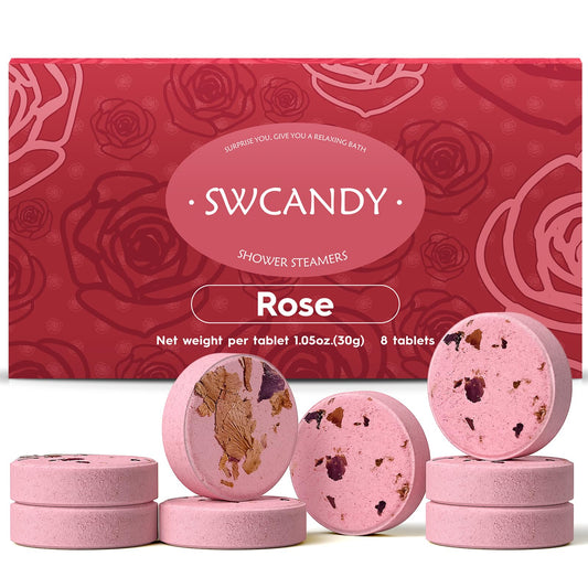8 Pack Shower Steamers (Rose)