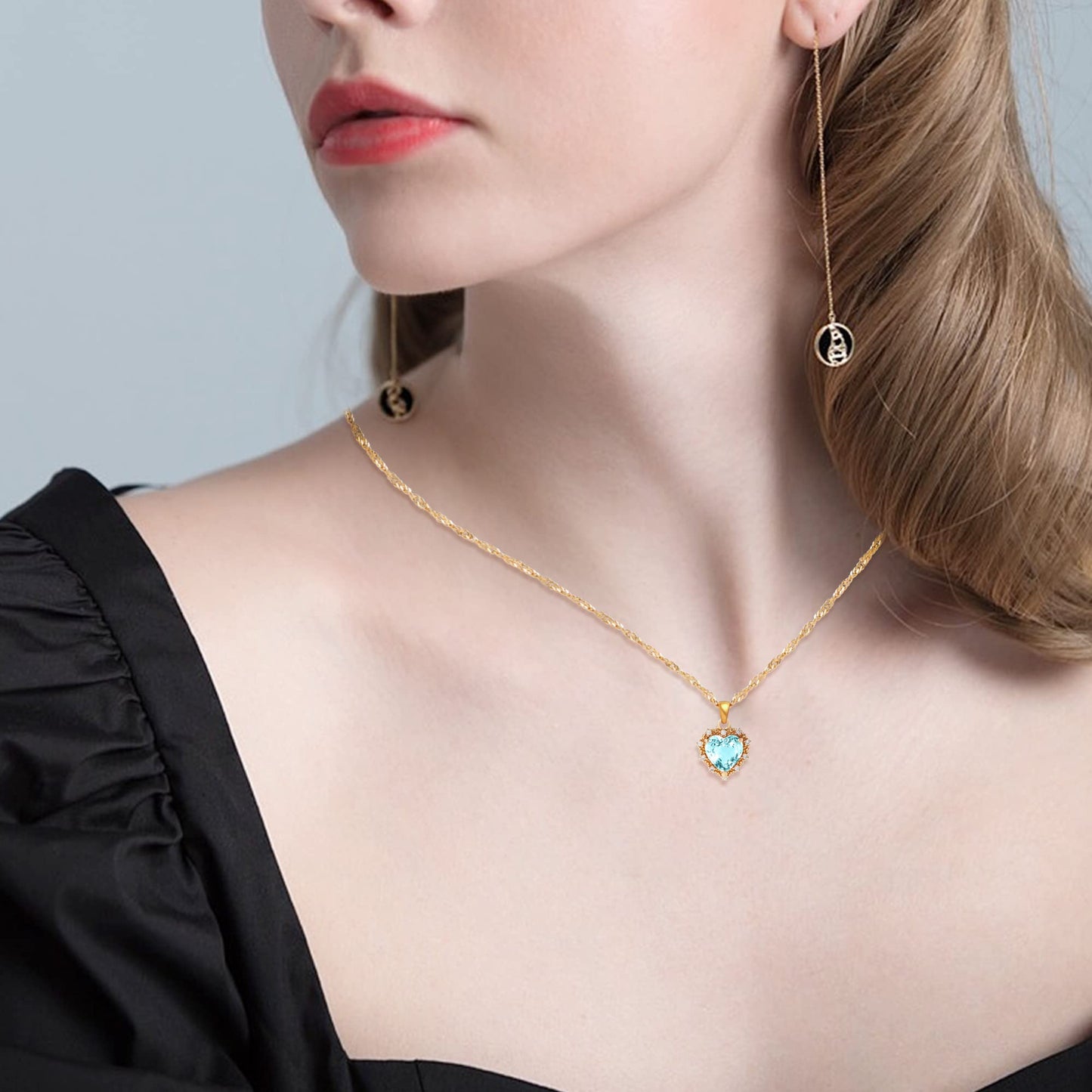 Ruby Necklace (Aqua marine)