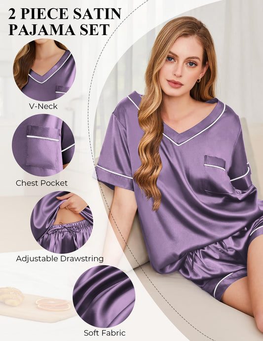 Silk Pajamas (Lavendel Gray)