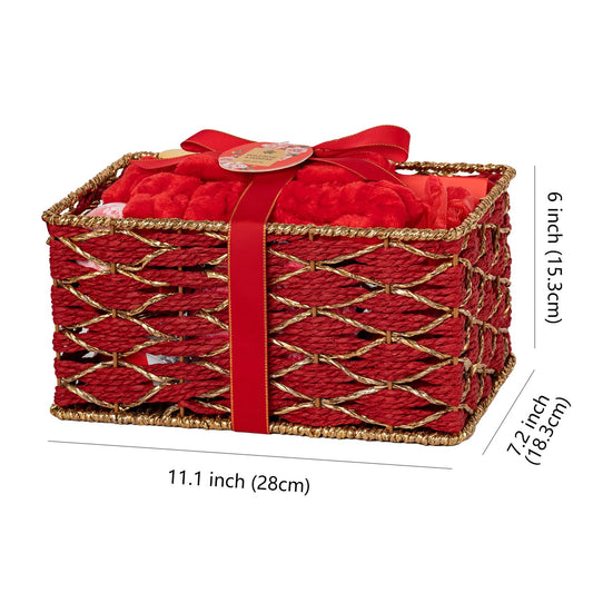 Spa basket (red rose)