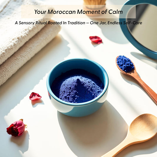 Blue Clay Mask for Face, Body Hair