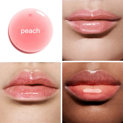 Big Brush 7 Color Changing Lip Oil Moisturizing Flavouring Fruit Clear Vegan Private Label Pink Lipgloss Lip Plumper Gloss