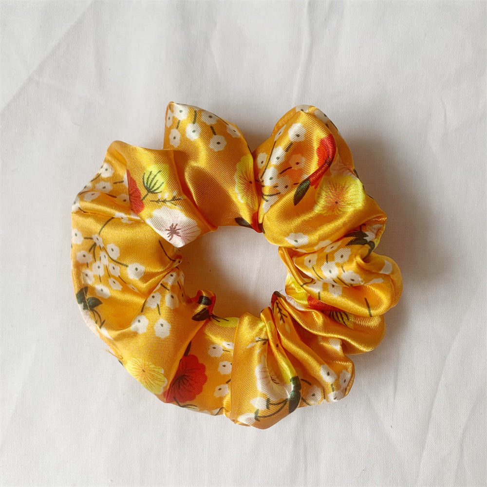Satin hair tie (24 colors/patterns)