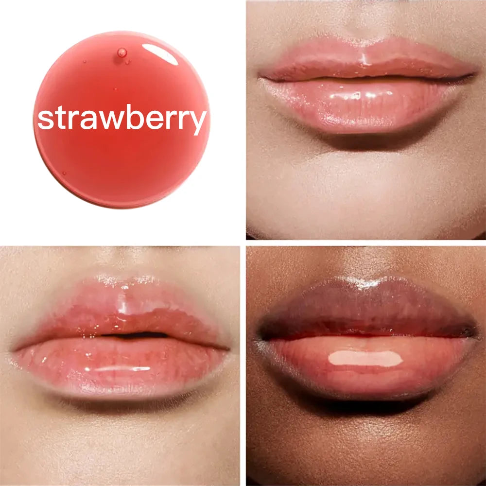 Big Brush 7 Color Changing Lip Oil Moisturizing Flavouring Fruit Clear Vegan Private Label Pink Lipgloss Lip Plumper Gloss