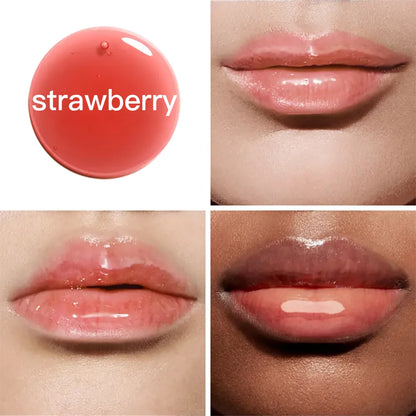 Big Brush 7 Color Changing Lip Oil Moisturizing Flavouring Fruit Clear Vegan Private Label Pink Lipgloss Lip Plumper Gloss