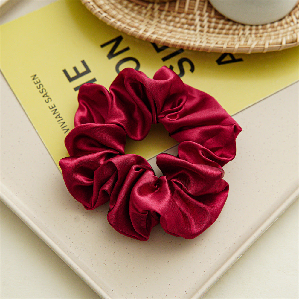 Satin hair tie (24 colors/patterns)