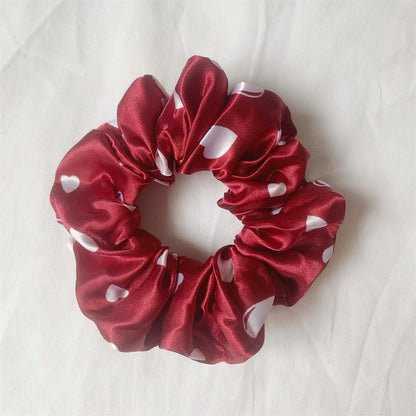 Satin hair tie (24 colors/patterns)