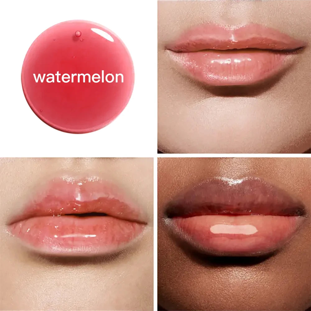 Big Brush 7 Color Changing Lip Oil Moisturizing Flavouring Fruit Clear Vegan Private Label Pink Lipgloss Lip Plumper Gloss