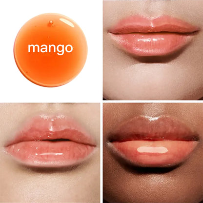 Big Brush 7 Color Changing Lip Oil Moisturizing Flavouring Fruit Clear Vegan Private Label Pink Lipgloss Lip Plumper Gloss