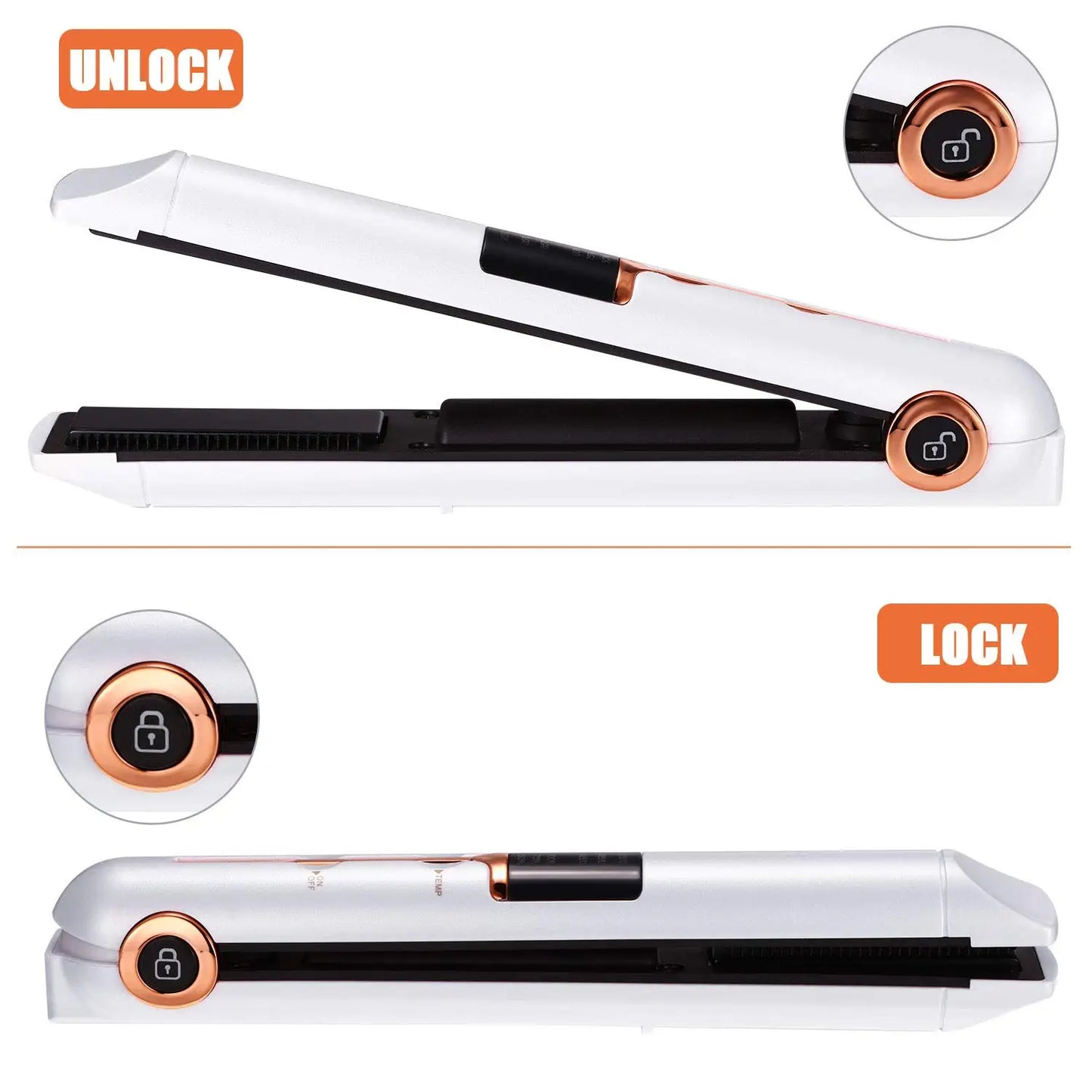 Wireless curl/straightener