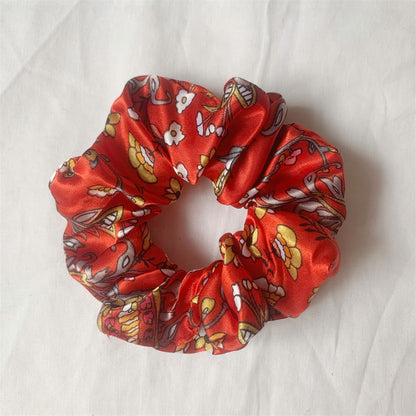 Satin hair tie (24 colors/patterns)