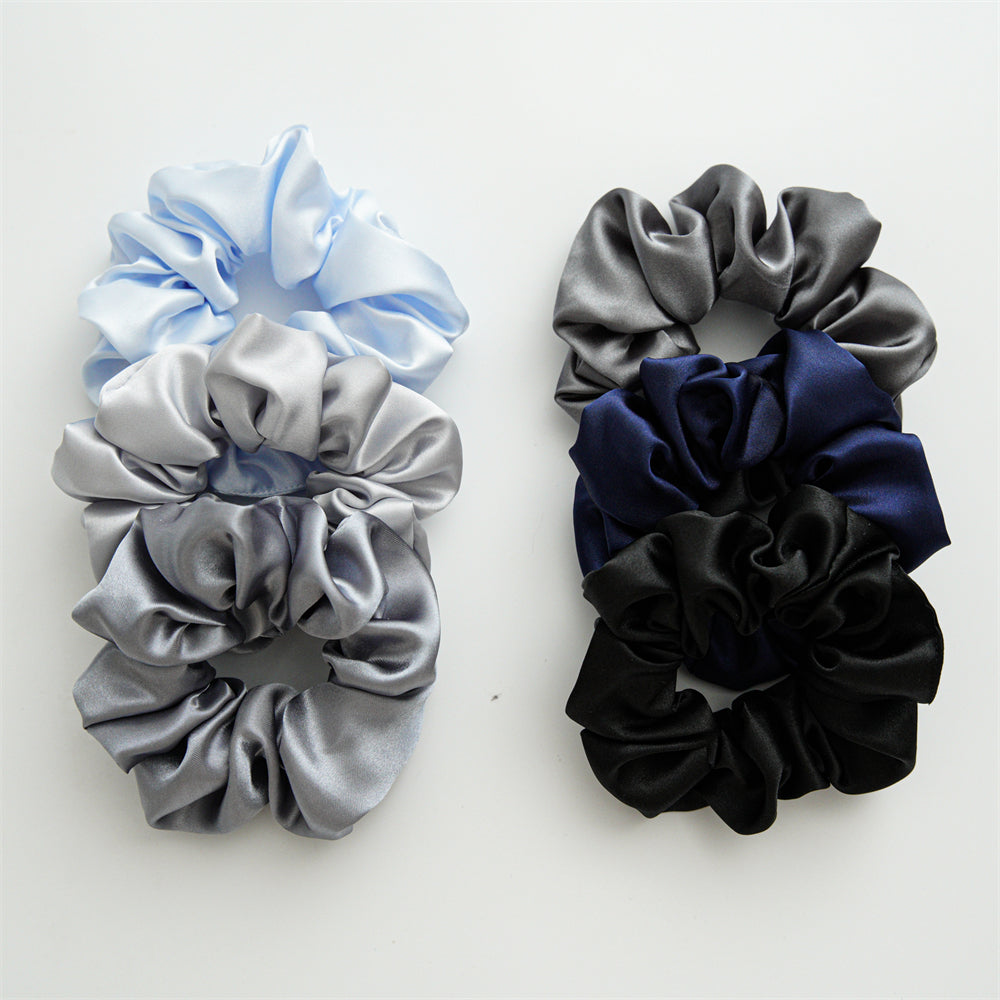 Satin hair tie (24 colors/patterns)