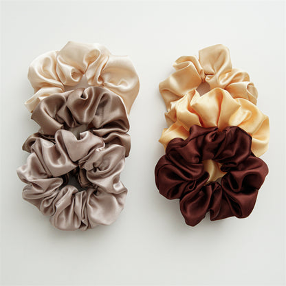 Satin hair tie (24 colors/patterns)