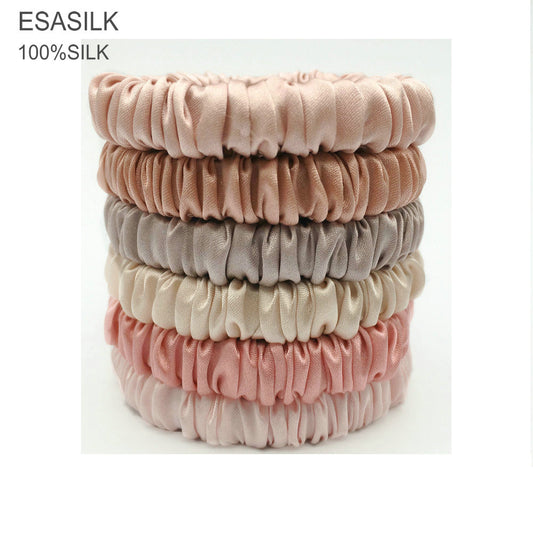 100% pure silk scrunchies (23 colors)