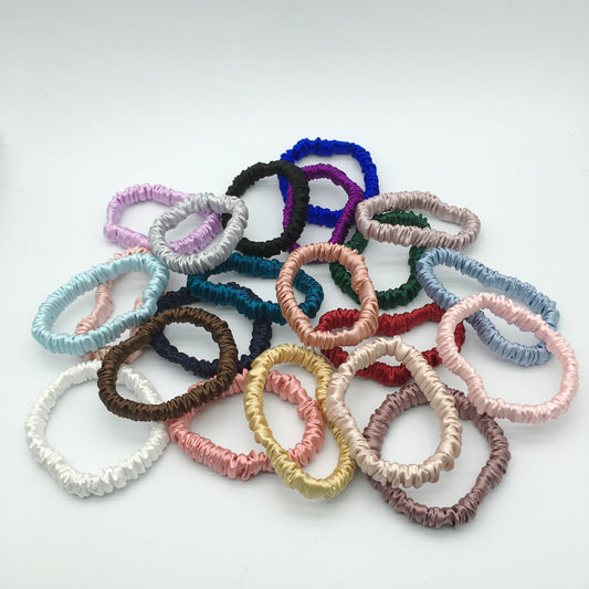 100% pure silk scrunchies (23 colors)