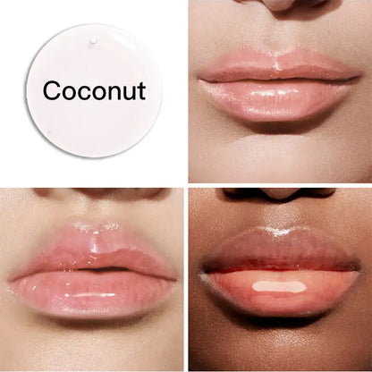 Big Brush 7 Color Changing Lip Oil Moisturizing Flavouring Fruit Clear Vegan Private Label Pink Lipgloss Lip Plumper Gloss