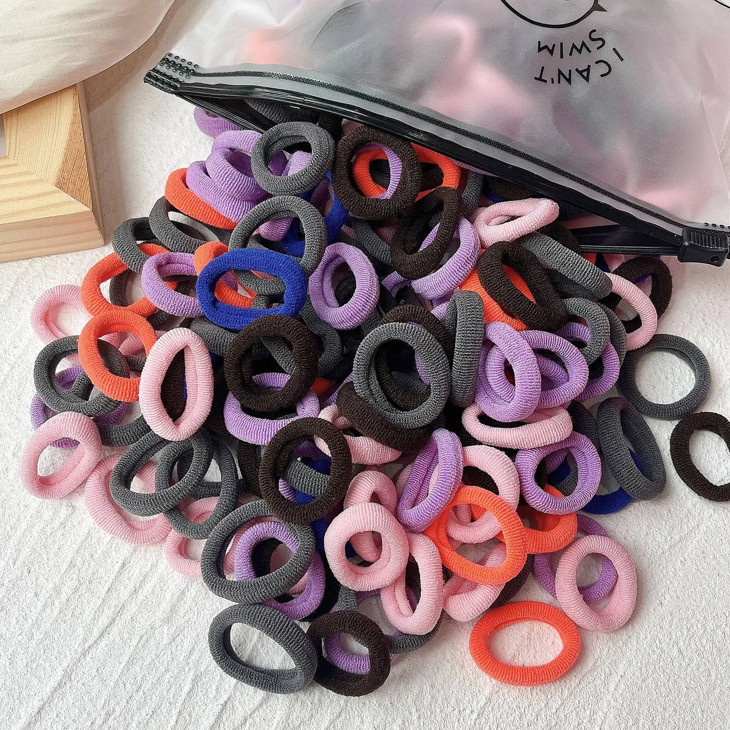 20/50pcs kids hair ties (25 options)