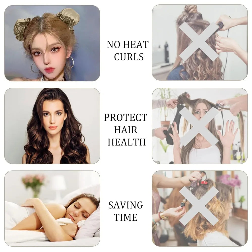 Heatless Rod Silk Curls